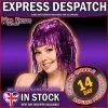 Rubies 70's FANCY DRESS WIG ~ TINSEL WIG PURPLE