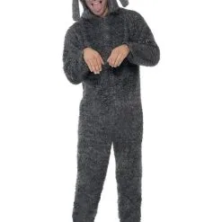 Adult All In One Fluffy Dog Costume