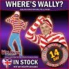 Smiffys Adult Where's Wally 2nd Skin Costume
