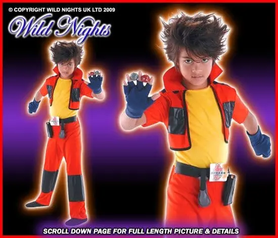 DEKKER BOYS FANCY DRESS BAKUGAN DAN COSTUME AGE 3 - 5 1 DEKKER BOYS FANCY DRESS BAKUGAN DAN COSTUME AGE 3 - 5