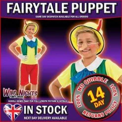 Fubshack BOYS KIDS WORLD BOOK WEEK / DAY CHILDREN'S FANCY DRESS: BOYS FAIRYTALE PUPPET EXTRA LARGE AGE 10-12