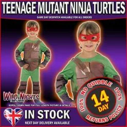 Rubies CHILD DELUXE TEENAGE MUTANT NINJA TURTLES COSTUME MUSCLE-CHEST JUMPSUIT AGE 3 - 4