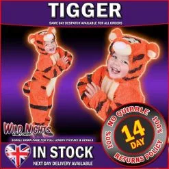 Rubies Child Disney Winnie The Pooh ~ Tigger Furry Jumpsuit