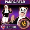 Wicked Childs Animal Costume Kids Fancy Dress Boys/Girls Onesie - PANDA- Small Age 3-4 Years