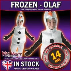 Rubies CHILDS DISNEY OLAF SNOWMAN FANCY DRESS COSTUME SMALL 3-4 YEARS