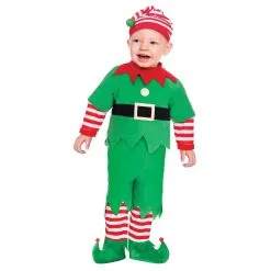 AMSCAN Christmas Elf Fancy Dress Costume
