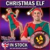 Funshack CHRISTMAS FANCY DRESS # ADULT MENS ELF COSTUME ONE SIZE