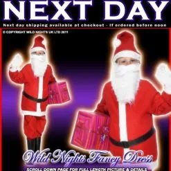 Christmas Fancy Dress Boys Santa Boy Costume