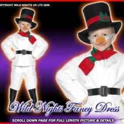 Smiffys Christmas Fancy Dress Child Snowman Costume
