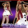 Smiffys Christmas Fancy Dress Fever Sexy Snowman/Woman Costume
