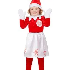 Smiffys Christmas Fancy Dress Girls Elf On The Shelf Costume