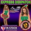 Smiffys Christmas Fancy Dress Ladies Fever Tutu Elf Costume