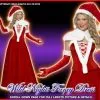 Smiffys Christmas Fancy Dress Ladies Victorian Santa Costume