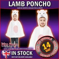 Christmas Fancy Dress Lamb Poncho
