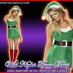 Smiffys Christmas Sexy Little Elf Helper Costume
