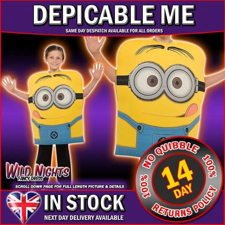 DESPICABLE ME CHILDS MINION TABARD DAVE 1 DESPICABLE ME CHILDS MINION TABARD DAVE
