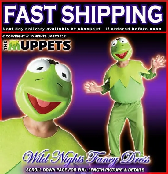 Rubies Disney Deluxe Muppets Kermit The Frog Costume 1 Rubies Disney Deluxe Muppets Kermit The Frog Costume