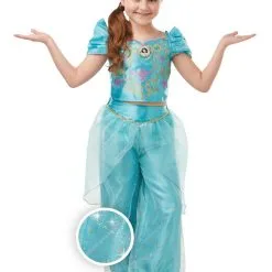 Rubies Disney Girls Glitter & Sparkle Jasmine Costume