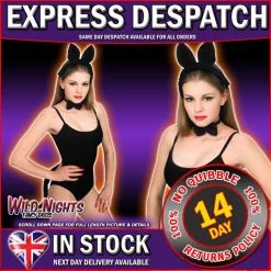 FANCY DRESS ACCESSORIES ~ LADIES ANIMAL DRESS UP KIT: Black Cat