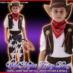 Henbrandt FANCY DRESS COSTUME BOYS WILD WEST COWBOY