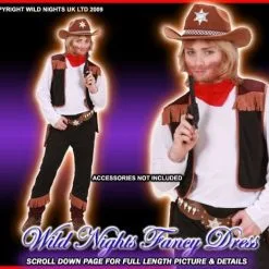 Widmans FANCY DRESS COSTUME = BOYS WILD WEST COWBOY