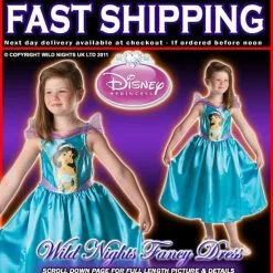 Rubies FANCY DRESS COSTUME ~ DISNEY PRINCESS CLASSIC JASMINE LARGE AGE 7-8