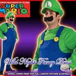 Rubies FANCY DRESS COSTUME ~ DLX SUPER MARIO BROS LUIGI MED
