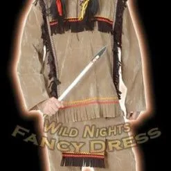 Humatt FANCY DRESS COSTUME - FUN XL INDIAN MAN SUEDE LOOK