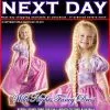 Rubies FANCY DRESS COSTUME ~ GIRLS DLX DISNEY TANGLED RAPUNZEL LG AGE 7-8