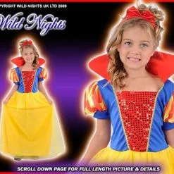 Henbrandt FANCY DRESS COSTUME GIRLS SNOW WHITE MED AGE 7-9