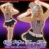 Smiffys FANCY DRESS # FRINGE STRIPE BURLESQUE COSTUME