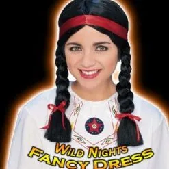 Rubies FANCY DRESS WIG ~ NATIVE AMERICAN INDIAN WOMAN WIG