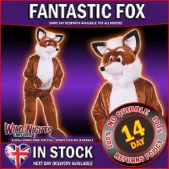 Wicked Fantastic Fox Adult Animal Mr Mascot Costumes Zoo Farmyard
