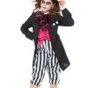 Karnival Girls Black Hatter Fancy Dress Costume