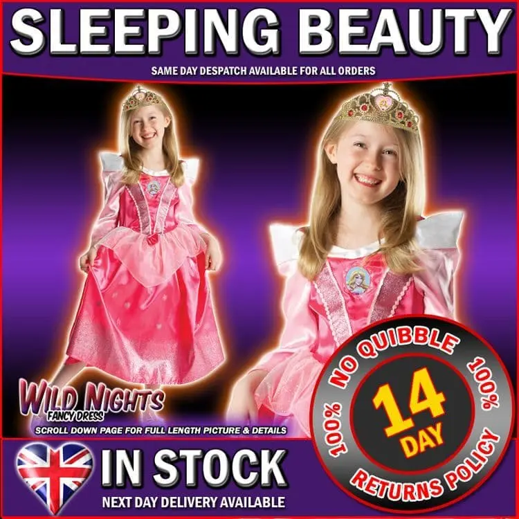 Rubies Girls Disney Princess ~ Glitter Sleeping Beauty Costume 1 Rubies Girls Disney Princess ~ Glitter Sleeping Beauty Costume