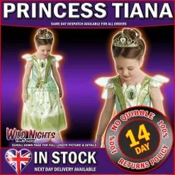 Rubies Girls Disney Princess ~ Glitter Tiana Costume