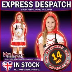 Rubies ~ Girls Little Red Riding Hood Medium Age 5-6