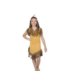 Karnival Girls Pocahontas Fancy Dress Costume