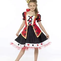 Karnival Girls Queen Of Hearts Fancy Dress Costume