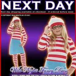 Smiffys Girls Where's Wally Wenda Costume