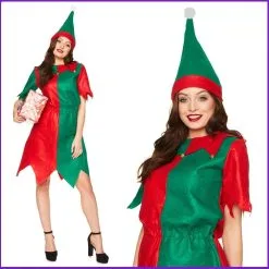 Karnival Ladies Christmas Elf Costume