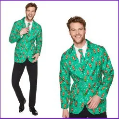 Karnival Mens Christmas Nutcracker Jacket & Tie