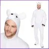 Karnival Mens Christmas Polar Bear Jumpsuit