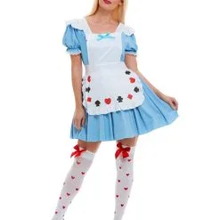 Smiffys Ladies Alice Deck Of Cards Girl Costume
