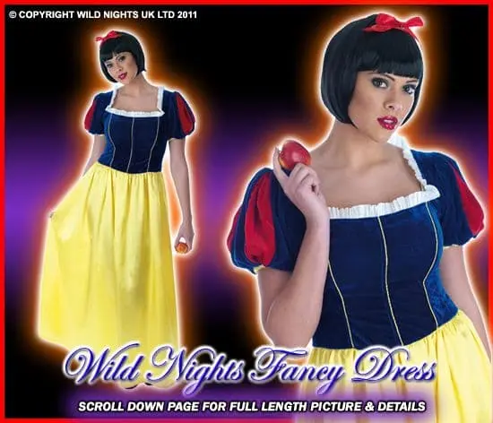 Funshack Ladies Long Snow White Costume 1 Funshack Ladies Long Snow White Costume