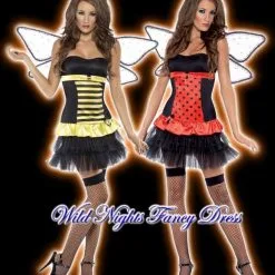 Smiffys Ladies Reversible Animal Bumble Bee / Lady Bug Costume