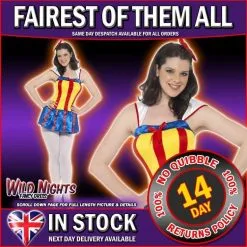 Smiffys Ladies Snow White Fairest Of Them All Costume