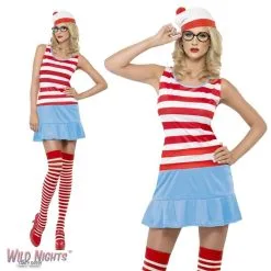 Smiffys Ladies Where's Wally? Waldo Wenda Costume