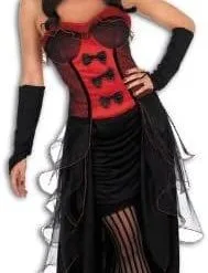 Funshack Ladies Wild West Red Burlesque Dancer Costume