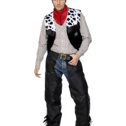 Smiffys Mens Wild West Black Cowboy Costume
